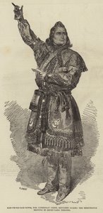Kah-ge-ga-gah-bowh, le Chef Ojibbeway, esquissé lors de la Réunion de Tempérance au Théâtre de Drury-Lane - Henry Anelay